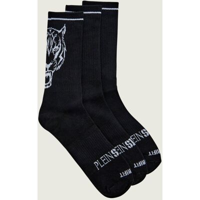 Plein Sport Skarpety 3-pack Tiger czarny 39/42 Plein Sport Skarpety 3-pack Tiger czarny 39/42