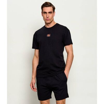 Hugo Bodywear Piżama GALAXY Regular Fit stretch czarny L Hugo Bodywear Piżama GALAXY Regular Fit stretch czarny L