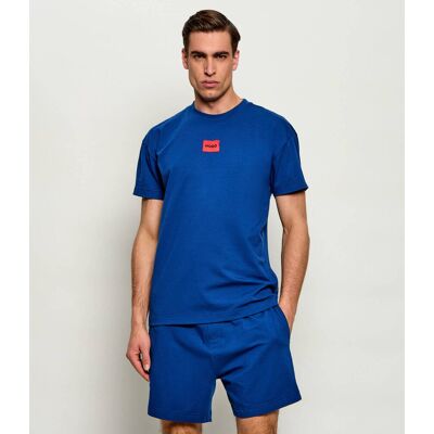 Hugo Bodywear Piżama GALAXY Regular Fit stretch niebieski L Hugo Bodywear Piżama GALAXY Regular Fit stretch niebieski L
