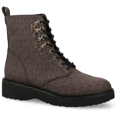Michael Kors Botki HASKELL z dodatkiem skóry brązowy 38,5 Michael Kors Botki HASKELL z dodatkiem skóry brązowy 38,5