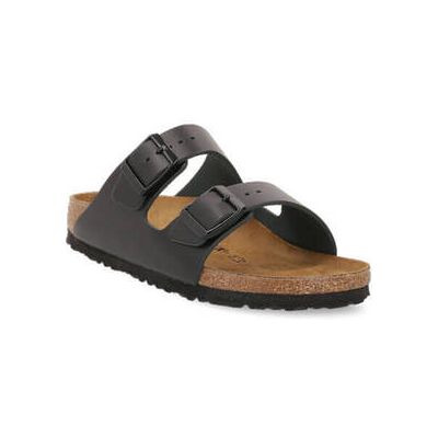 Birkenstock Skórzane klapki Arizona NL narrow fit czarny 38 Birkenstock Skórzane klapki Arizona NL narrow fit czarny 38
