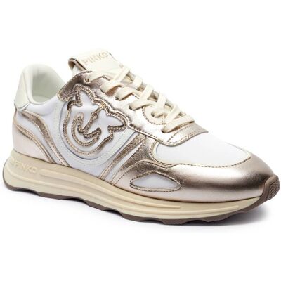 Pinko Skórzane sneakersy Zoe 01 biały 35 Pinko Skórzane sneakersy Zoe 01 biały 35