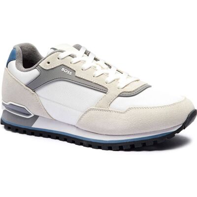 Boss BLACK Sneakersy Parkour-L_Runn_sdnyt z dodatkiem skóry beżowy 40 Boss BLACK Sneakersy Parkour-L_Runn_sdnyt z dodatkiem skóry beżowy 40