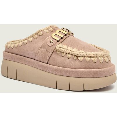 MOU Mule Bounce welt clog suede z dodatkiem wełny zamsz nude 41 MOU Mule Bounce welt clog suede z dodatkiem wełny zamsz nude 41