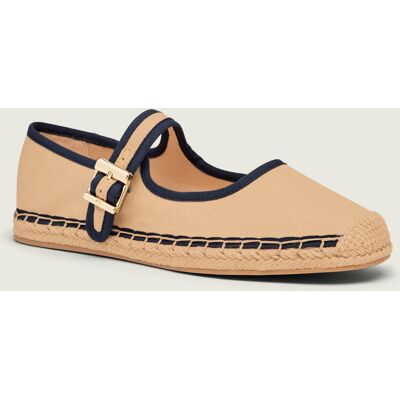 Tommy Hilfiger Espadryle Buckle Mary Jane z dodatkiem skóry beżowy 40 Tommy Hilfiger Espadryle Buckle Mary Jane z dodatkiem skóry beżowy 40