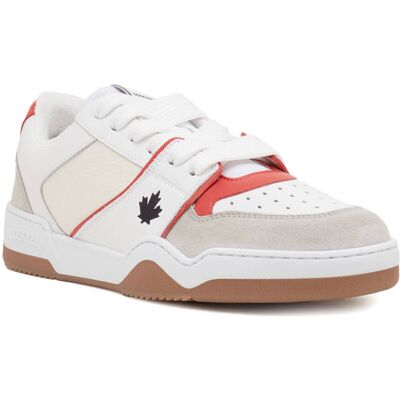 Dsquared2 Skórzane sneakersy beżowy 40 Dsquared2 Skórzane sneakersy beżowy 40