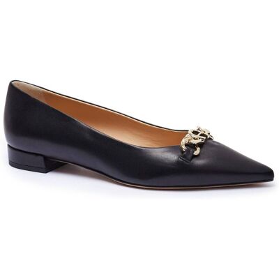 Aigner Skórzane baleriny czarny 37 Aigner Skórzane baleriny czarny 37