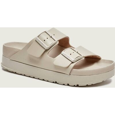 Birkenstock Skórzane klapki Arizona Flex Platform Lena Birkenstock x Papillio narrow fit beżowy 36 Birkenstock Skórzane klapki Arizona Flex Platform Lena Birkenstock x Papillio narrow fit beżowy 36