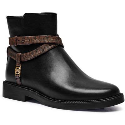 Michael Kors Skórzane botki ABIGAIL czarny 37 Michael Kors Skórzane botki ABIGAIL czarny 37