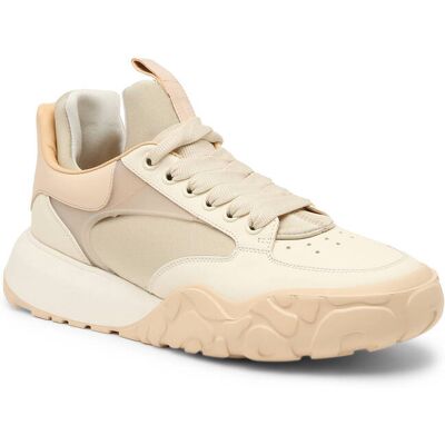 Alexander McQueen Skórzane sneakersy beżowy 41 Alexander McQueen Skórzane sneakersy beżowy 41