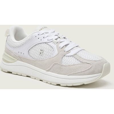 Tommy Hilfiger Skórzane sneakersy RUNNER zamsz biały 39 Tommy Hilfiger Skórzane sneakersy RUNNER zamsz biały 39