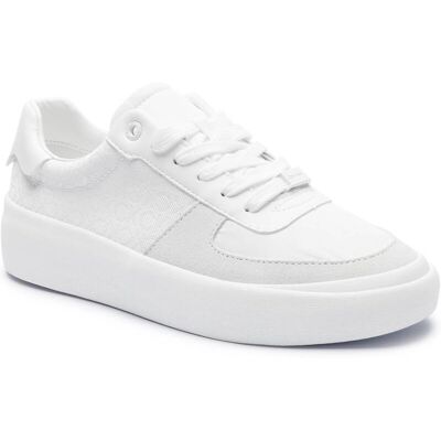 Calvin Klein Sneakersy Vulc Lace Up z dodatkiem skóry biały 41 Calvin Klein Sneakersy Vulc Lace Up z dodatkiem skóry biały 41