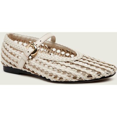 Tommy Hilfiger Baleriny Mary Jane z dodatkiem skóry beżowy 36 Tommy Hilfiger Baleriny Mary Jane z dodatkiem skóry beżowy 36