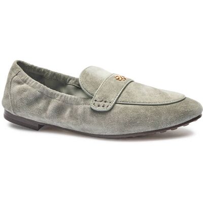 TORY BURCH Mokasyny BALLET zamsz szary 36 TORY BURCH Mokasyny BALLET zamsz szary 36