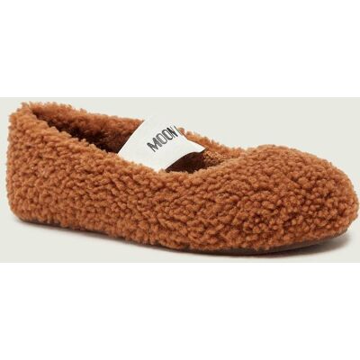 Moon Boot Wełniane baleriny Mary Jane shearling koniakowy 40 Moon Boot Wełniane baleriny Mary Jane shearling koniakowy 40