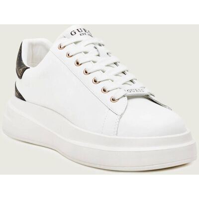 Guess Skórzane sneakersy ELBA biały 46 Guess Skórzane sneakersy ELBA biały 46