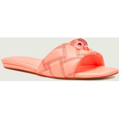 Kurt Geiger Skórzane klapki KENSINGTON różowy 39 Kurt Geiger Skórzane klapki KENSINGTON różowy 39