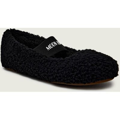 Moon Boot Wełniane baleriny Mary Jane shearling czarny 38 Moon Boot Wełniane baleriny Mary Jane shearling czarny 38