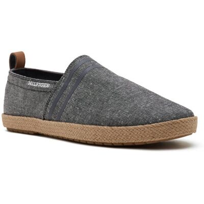Tommy Hilfiger Espadryle CHAMBRAY grafitowy 40 Tommy Hilfiger Espadryle CHAMBRAY grafitowy 40