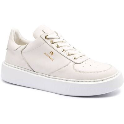Aigner Skórzane sneakersy SALLY 4D biały 38 Aigner Skórzane sneakersy SALLY 4D biały 38