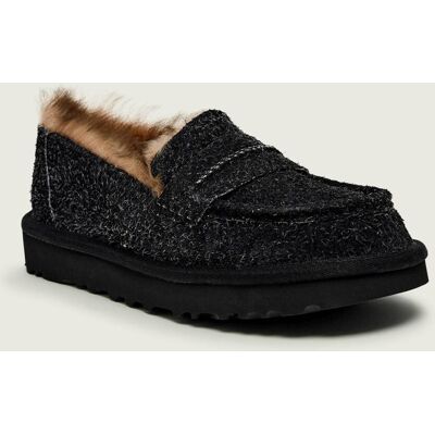 UGG Ocieplane loafersy ELLIS shearling zamsz z dodatkiem wełny czarny 37 UGG Ocieplane loafersy ELLIS shearling zamsz z dodatkiem wełny czarny 37