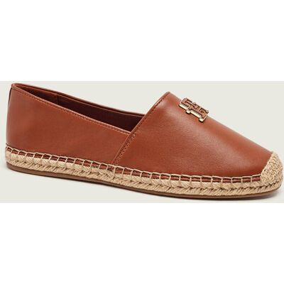 Tommy Hilfiger Skórzane espadryle brązowy 37 Tommy Hilfiger Skórzane espadryle brązowy 37