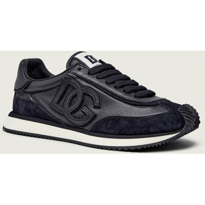 Dolce & Gabbana Skórzane sneakersy DG CUSHION zamsz granatowy 40 Dolce & Gabbana Skórzane sneakersy DG CUSHION zamsz granatowy 40