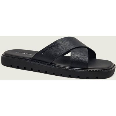 Calvin Klein Skórzane klapki czarny 43 Calvin Klein Skórzane klapki czarny 43