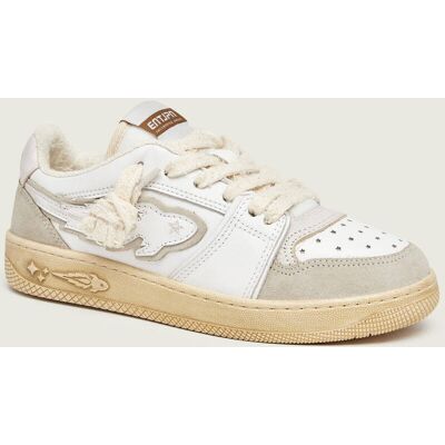 Enterprise Japan Skórzane sneakersy EGG ROCKET 4 zamsz ecru 37 Enterprise Japan Skórzane sneakersy EGG ROCKET 4 zamsz ecru 37