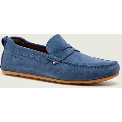 Tommy Hilfiger Mokasyny DRIVER zamsz niebieski 40 Tommy Hilfiger Mokasyny DRIVER zamsz niebieski 40