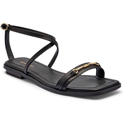 Michael Kors Skórzane sandały LENA czarny 40 Michael Kors Skórzane sandały LENA czarny 40