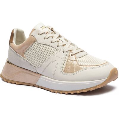 Michael Kors Skórzane sneakersy JAIME beżowy 38,5 Michael Kors Skórzane sneakersy JAIME beżowy 38,5