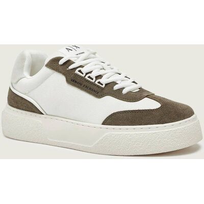 Giorgio Armani Exchange Sneakersy zamsz ecru 42 Giorgio Armani Exchange Sneakersy zamsz ecru 42
