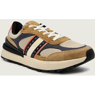 Tommy Jeans Sneakersy TJM TECHNICAL RUNNER ESS zamsz beżowy 42 Tommy Jeans Sneakersy TJM TECHNICAL RUNNER ESS zamsz beżowy 42