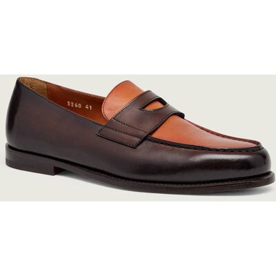 Doucal's Skórzane loafersy brązowy 45 Doucal's Skórzane loafersy brązowy 45
