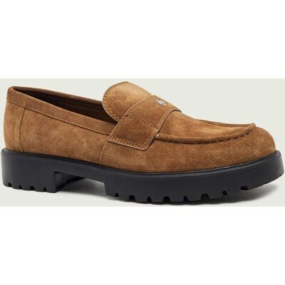 TORY BURCH Loafersy Classic Lug zamsz brązowy 39 TORY BURCH Loafersy Classic Lug zamsz brązowy 39
