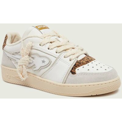 Enterprise Japan Skórzane sneakersy EGG ROCKET 3 zamsz biały 39 Enterprise Japan Skórzane sneakersy EGG ROCKET 3 zamsz biały 39