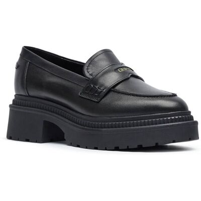 Guess Skórzane loafersy FINDA czarny 41 Guess Skórzane loafersy FINDA czarny 41