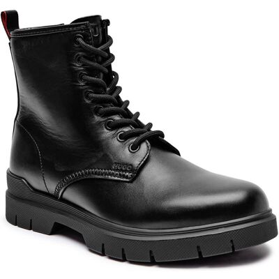 HUGO Skórzane buty wysokie Ryan czarny 42 HUGO Skórzane buty wysokie Ryan czarny 42