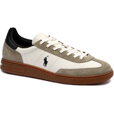 Polo Ralph Lauren Skórzane sneakersy BEDFORD zamsz szary 45 Polo Ralph Lauren Skórzane sneakersy BEDFORD zamsz szary 45