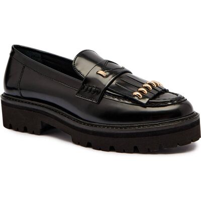 Marella Skórzane loafersy VALZER czarny 36 Marella Skórzane loafersy VALZER czarny 36