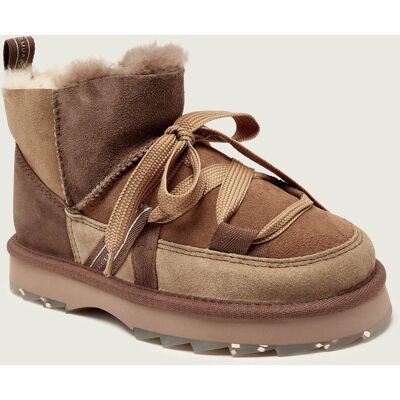 Emu Australia Śniegowce Blurred Micro Patchwork shearling zamsz brązowy 39 Emu Australia Śniegowce Blurred Micro Patchwork shearling zamsz brązowy 39