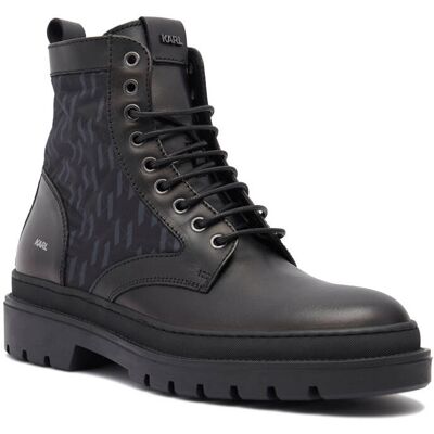 Karl Lagerfeld Skórzane buty OUTLAND czarny 40 Karl Lagerfeld Skórzane buty OUTLAND czarny 40