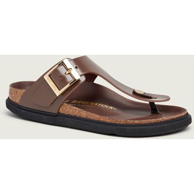 Birkenstock Skórzane japonki Gizeh brązowy 40 Birkenstock Skórzane japonki Gizeh brązowy 40