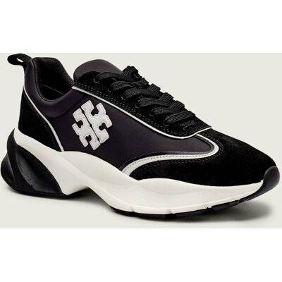 TORY BURCH Skórzane sneakersy GOOD LUCK czarny 40,5 TORY BURCH Skórzane sneakersy GOOD LUCK czarny 40,5