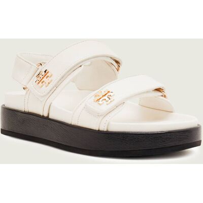 TORY BURCH Skórzane sandały KIRA SPORT biały 40,5 TORY BURCH Skórzane sandały KIRA SPORT biały 40,5