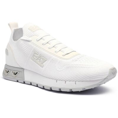 EA7 Sneakersy z dodatkiem skóry biały 45 EA7 Sneakersy z dodatkiem skóry biały 45