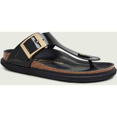 Birkenstock Skórzane japonki Gizeh narrow fit czarny 36 Birkenstock Skórzane japonki Gizeh narrow fit czarny 36