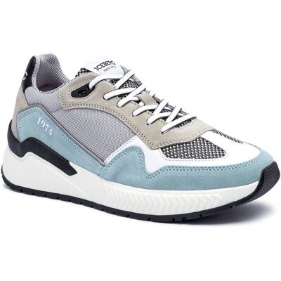Iceberg Skórzane sneakersy COMB.ECLIPSE szary 40 Iceberg Skórzane sneakersy COMB.ECLIPSE szary 40