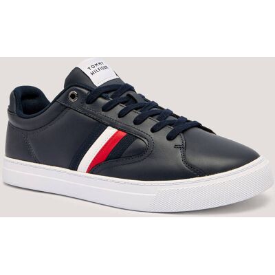 Tommy Hilfiger Skórzane sneakersy ICON COURT granatowy 43 Tommy Hilfiger Skórzane sneakersy ICON COURT granatowy 43